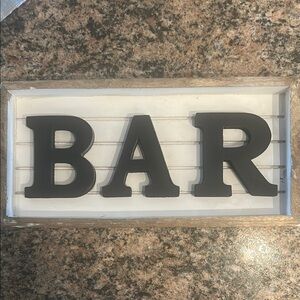 NWT Kische Black and Brown Rustic/Farmhouse  Bar Accessories